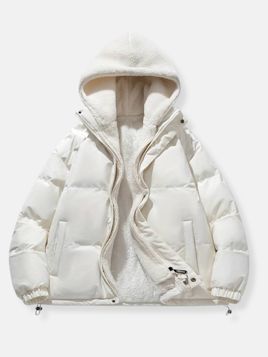 Yazlin - Winter-Pelzmantel mit Reißverschluss