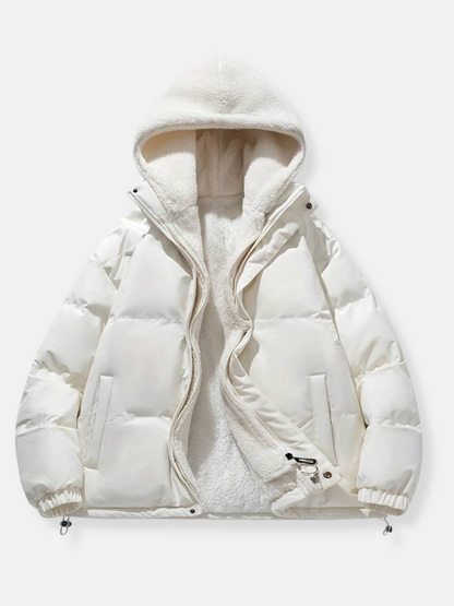 Yazlin - Winter-Pelzmantel mit Reißverschluss
