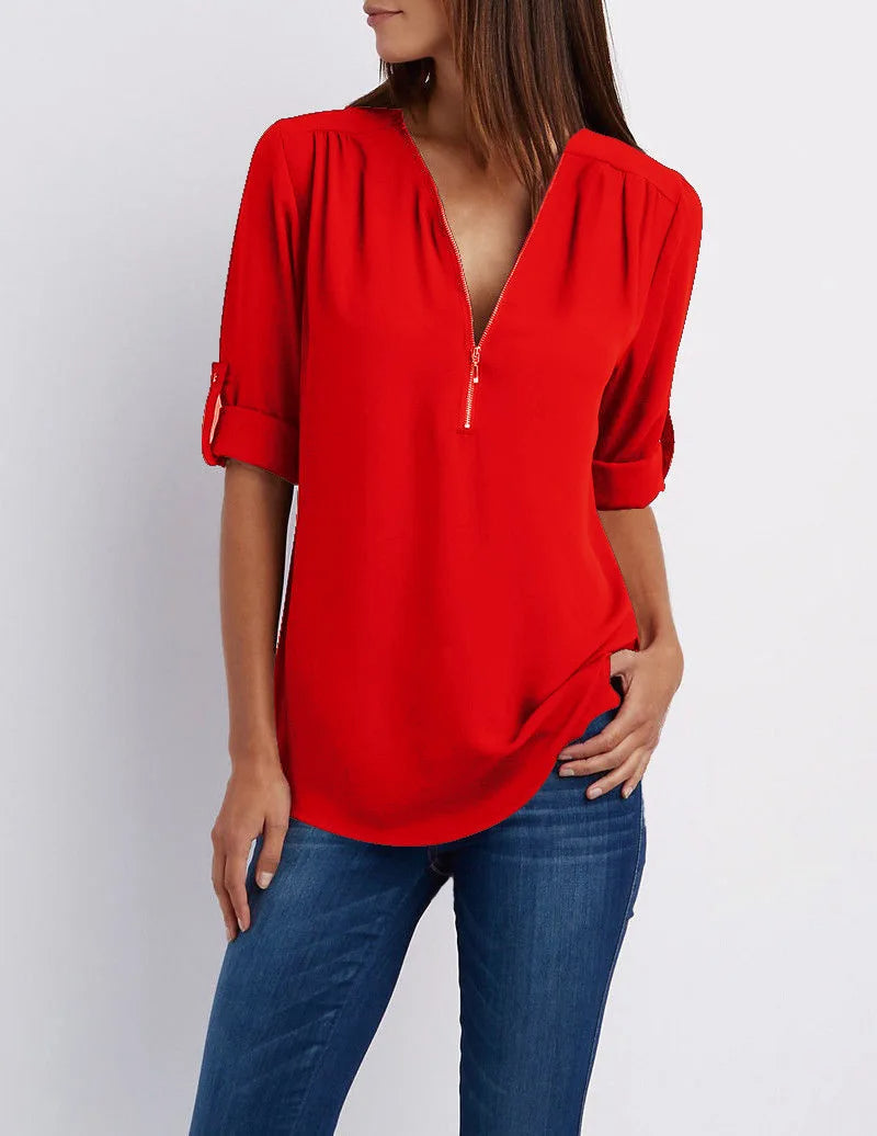 Vardi Dante™ Süße Plus-Size-Bluse | Lässig & stilvoll