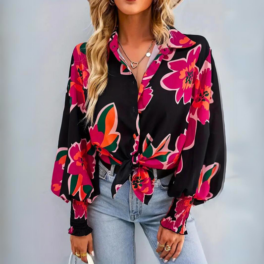 Miriam - Elegante Bluse mit Blumenmuster für Damen