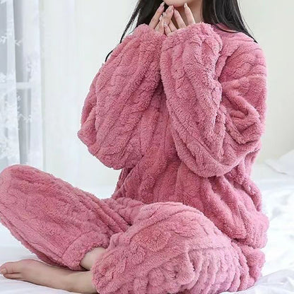 Aheerah - Pyjama-Set aus Jacquard-Flanell