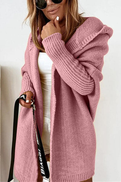 Esmeralda - Lässige Strickjacke mit Kapuze