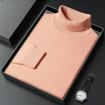 Modischer Rollkragenpullover mit enger Passform für kaltes Wetter