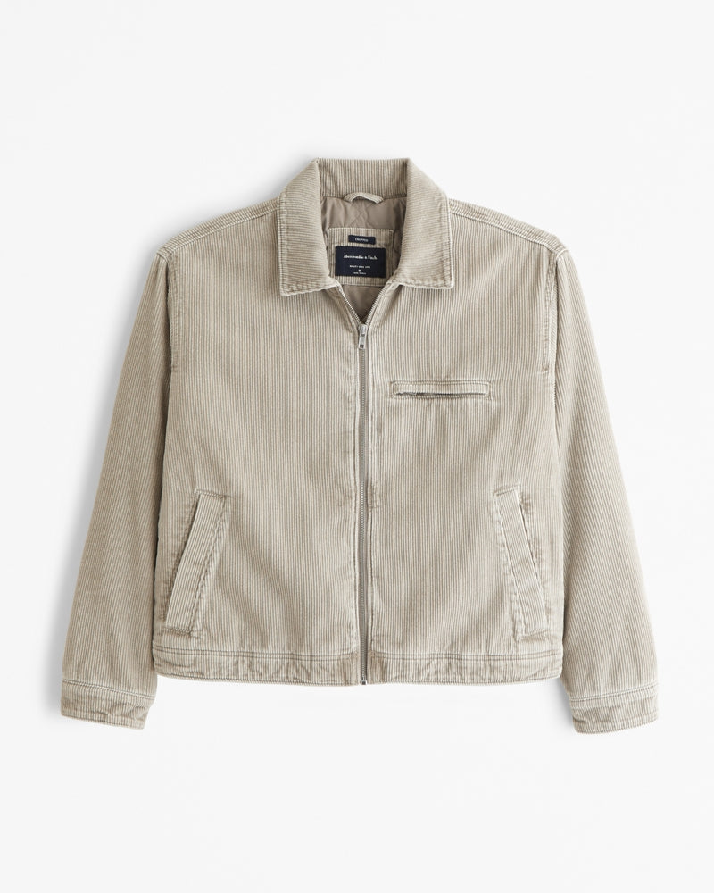 Kurze Arbeitsjacke mit Reißverschluss