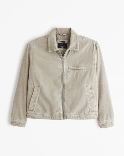 Kurze Arbeitsjacke mit Reißverschluss