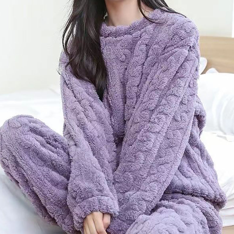 Aheerah - Pyjama-Set aus Jacquard-Flanell