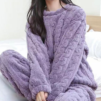 Aheerah - Pyjama-Set aus Jacquard-Flanell