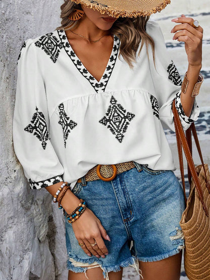 Esme Bestickte Bluse