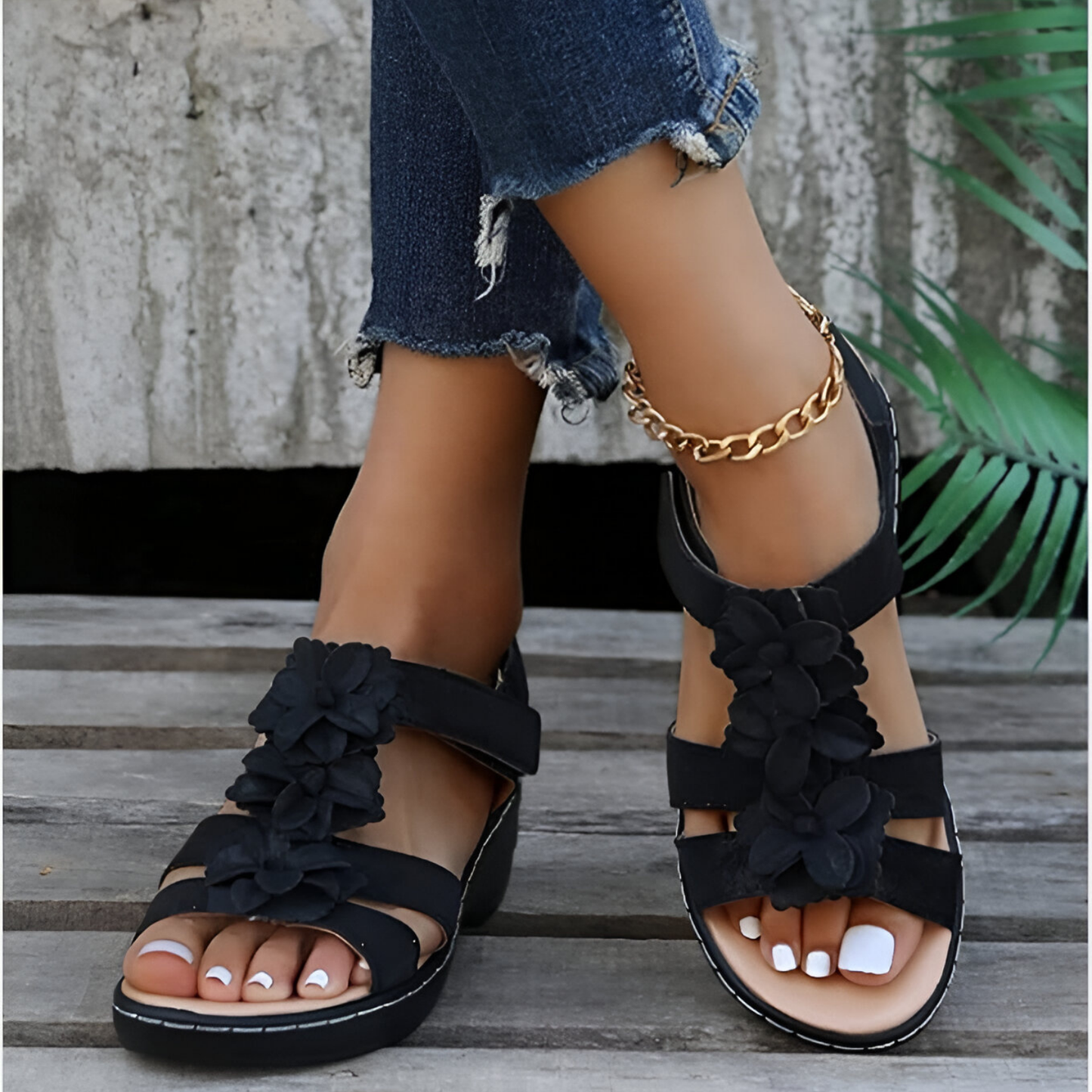 Penelope® | Sandalen mit Keilabsatz, Retro-Charme und orthopädischem Halt