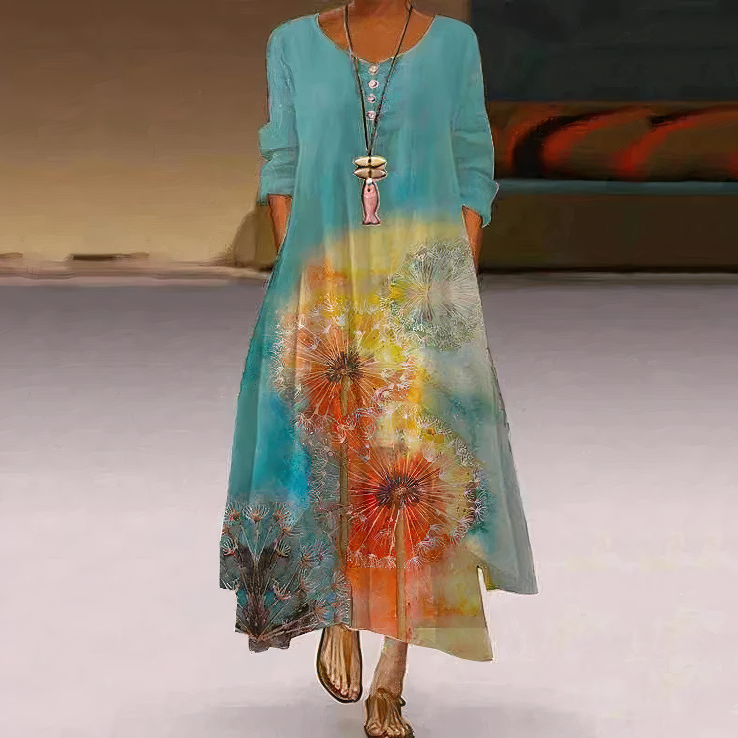 Eloria – Elegantes Baumwollkleid