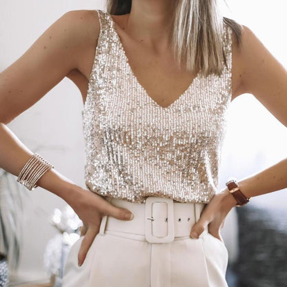 Fay | Elegantes Camisole-Top mit Pailletten