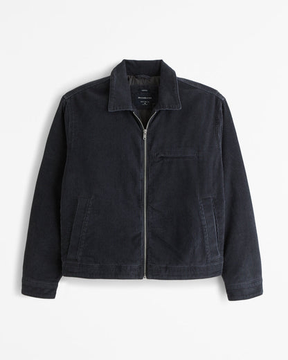 Kurze Arbeitsjacke mit Reißverschluss