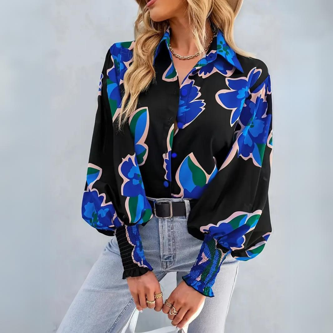 Miriam - Elegante Bluse mit Blumenmuster für Damen