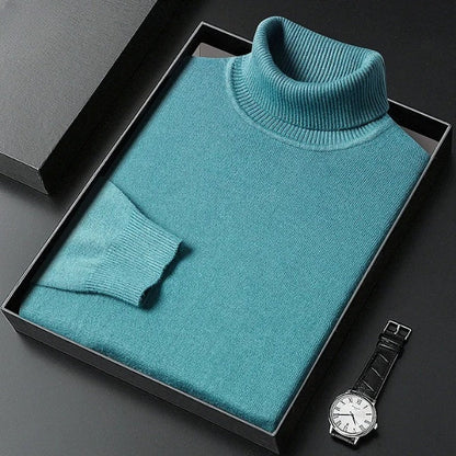 Modischer Rollkragenpullover mit enger Passform für kaltes Wetter