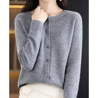Fay | Elegante und bequeme Damenstrickjacke aus Merinowolle
