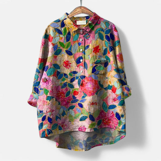 Breo™ | Trendige Bluse mit buntem Kunstdruck