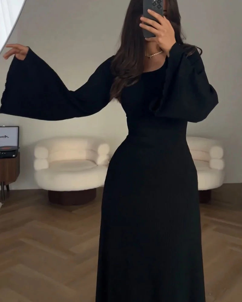Maine - Elegantes langärmeliges Kleid