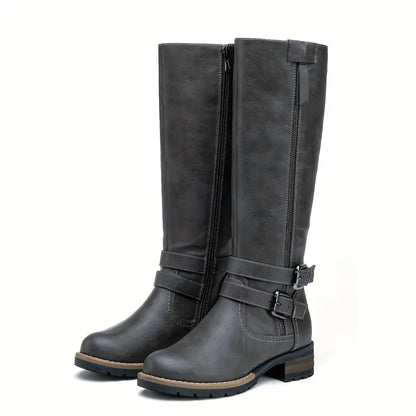 Elise - Hohe Stiefel aus Leder