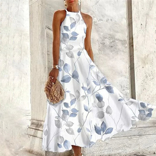 Vera - Ärmelloses Maxikleid mit Neckholder