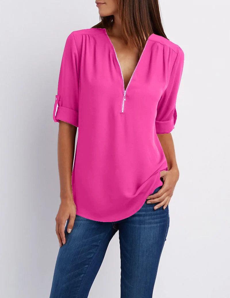 Vardi Dante™ Süße Plus-Size-Bluse | Lässig & stilvoll