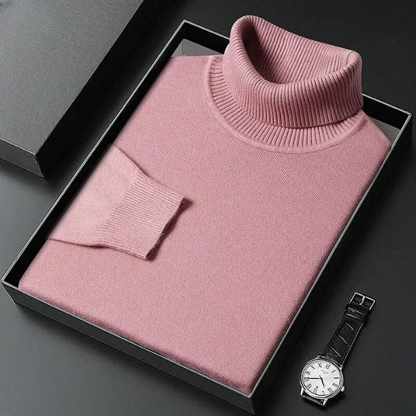 Modischer Rollkragenpullover mit enger Passform für kaltes Wetter