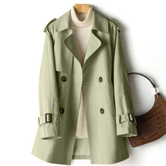 Zenvorin™ | Eleganter Trenchcoat mit doppelter Knopfleiste
