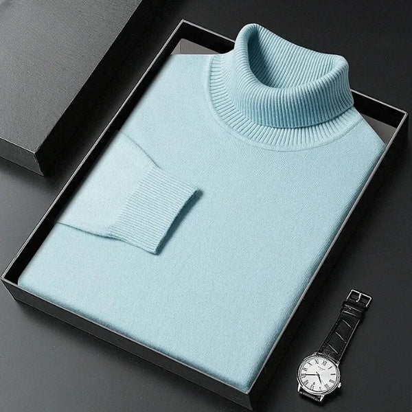 Modischer Rollkragenpullover mit enger Passform für kaltes Wetter