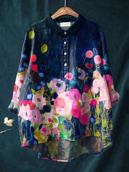 Lorventis™ | Florale Bluse Elegant und vielseitig einsetzbar