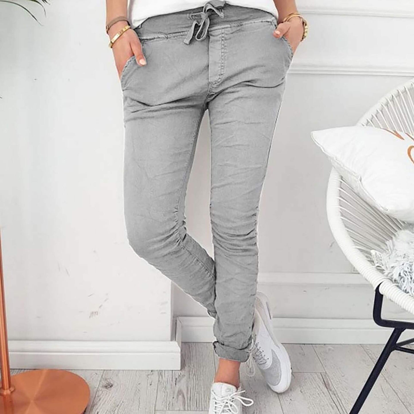 Nadine - Leichte Freizeithose mit elastischem Bund für Frauen