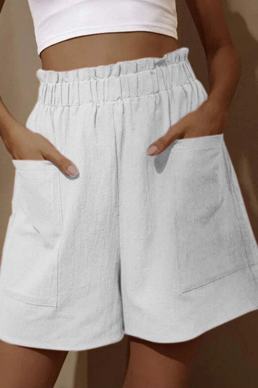 -Mode lässig robuste Tasche lose High-waisted weites Bein Hose