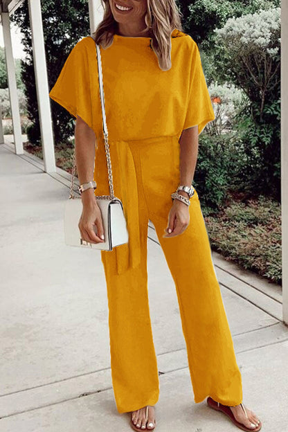 Lose O-Ausschnitt Jumpsuits (7 Farben)