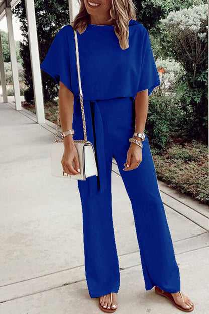 Lose O-Ausschnitt Jumpsuits (7 Farben)