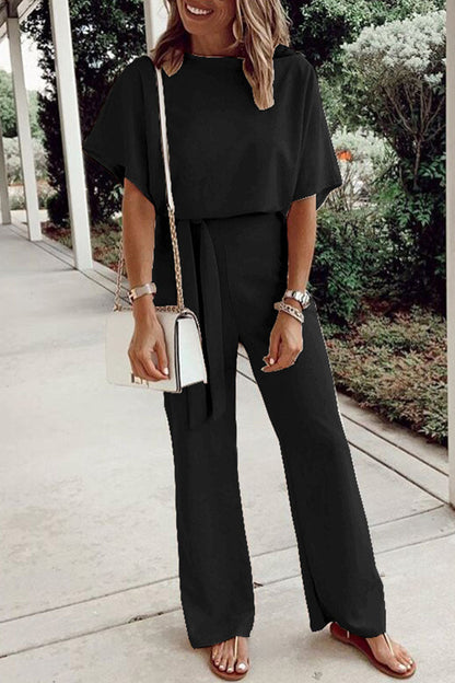 Lose O-Ausschnitt Jumpsuits (7 Farben)
