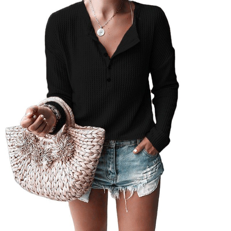 Eliza - Elegante V-Ausschnitt Bluse für Damen für Herbst und Frühling
