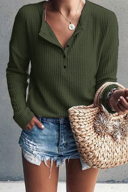 Eliza - Elegante V-Ausschnitt Bluse für Damen für Herbst und Frühling