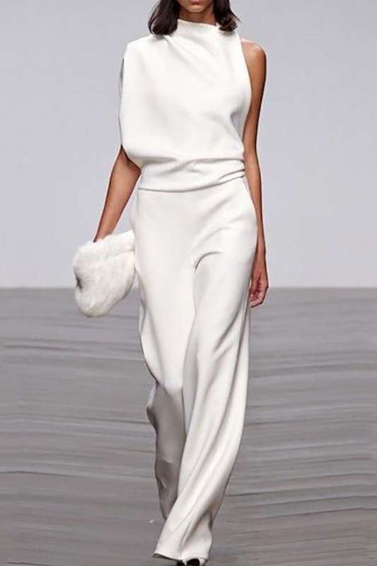 Half Turtleneck Bootcut Jumpsuits (12 Farben)