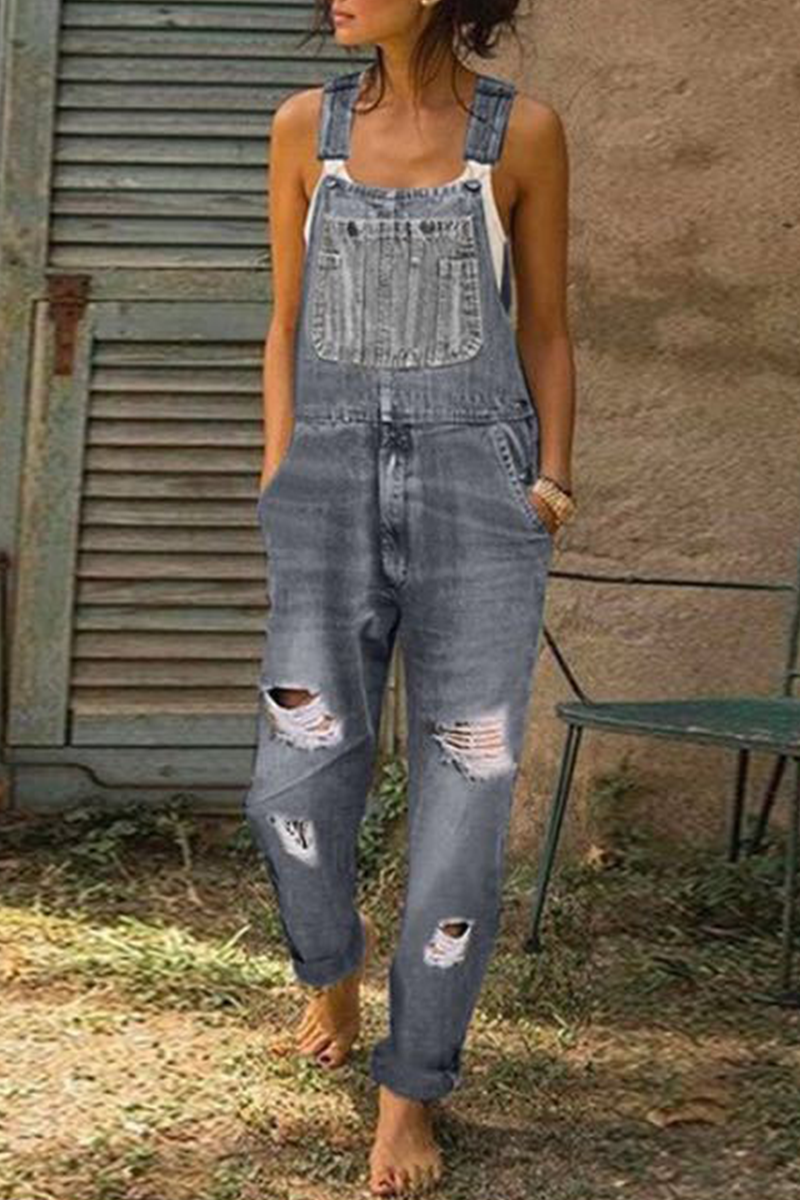 Casual Harlan Jumpsuits mit glatten Rippen (3 Farben)