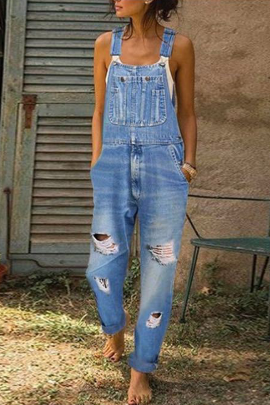 Casual Harlan Jumpsuits mit glatten Rippen (3 Farben)