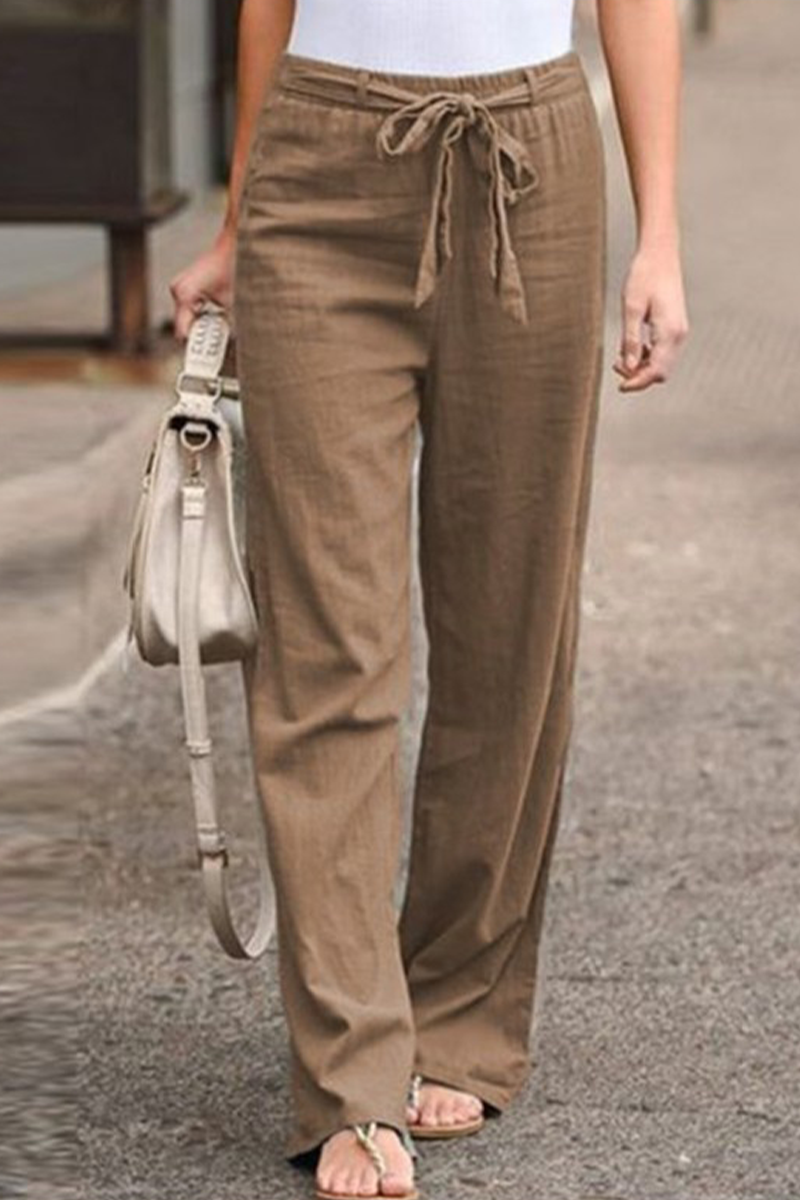 lässige gerade Hose mit weitem Bein (6 Farben)