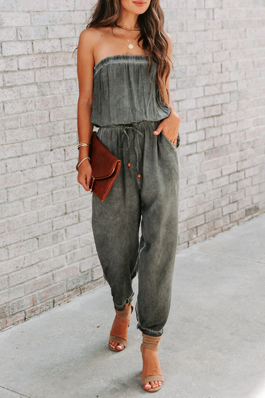 Unifarbener Harlan Ein-Schulter-Patchwork-Overall