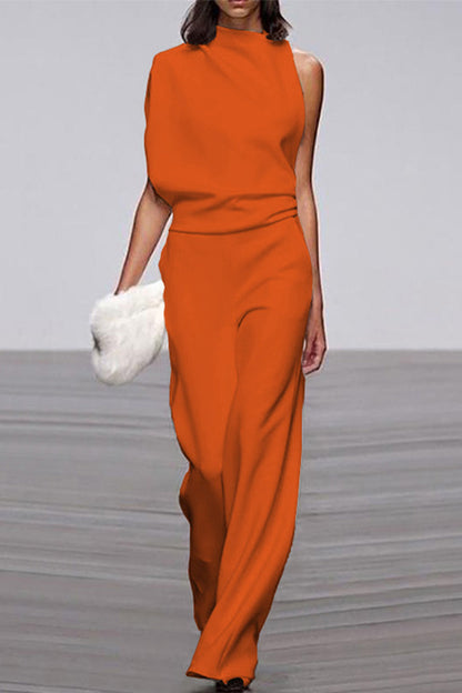 Half Turtleneck Bootcut Jumpsuits (12 Farben)