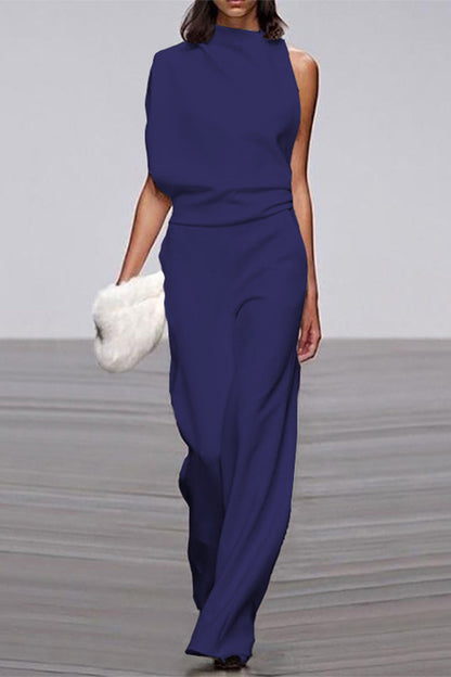 Half Turtleneck Bootcut Jumpsuits (12 Farben)