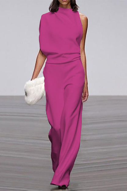 Half Turtleneck Bootcut Jumpsuits (12 Farben)