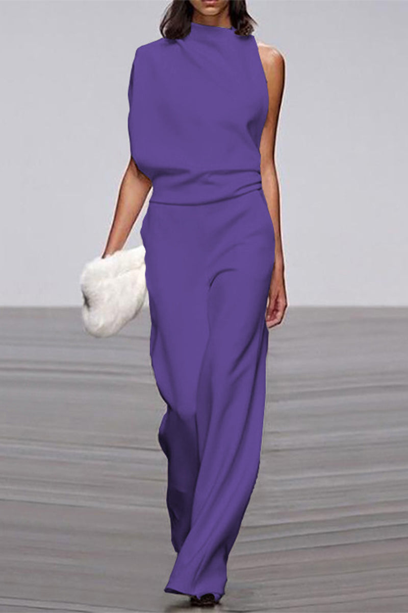 Half Turtleneck Bootcut Jumpsuits (12 Farben)