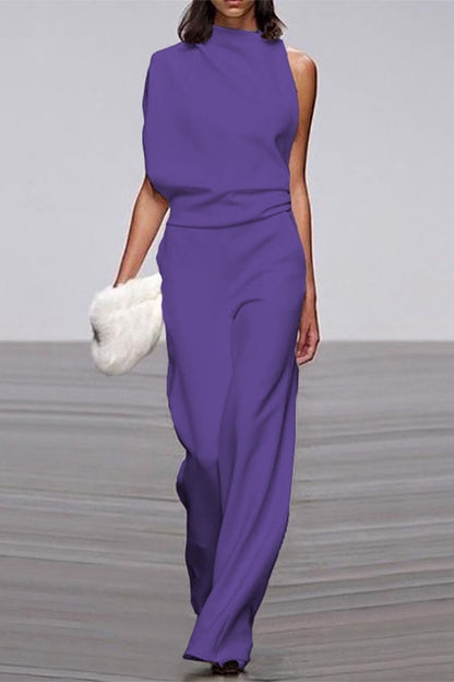 Half Turtleneck Bootcut Jumpsuits (12 Farben)