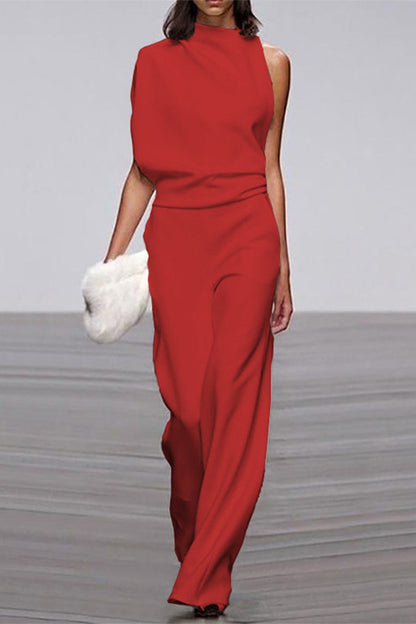 Half Turtleneck Bootcut Jumpsuits (12 Farben)