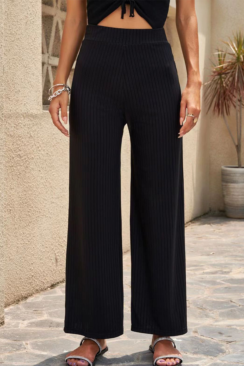 Casual Gerade Halblange Taille Einfarbige Hosen (6 Farben)