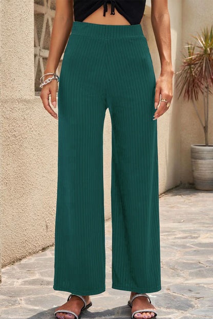 Casual Gerade Halblange Taille Einfarbige Hosen (6 Farben)