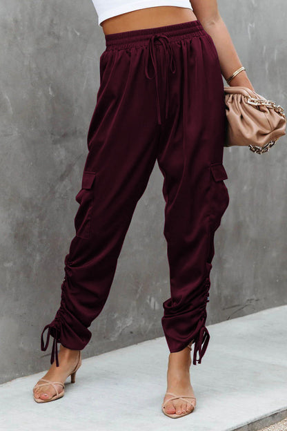 Casual unifarbene lockere Harlan-Hose (3 Farben)