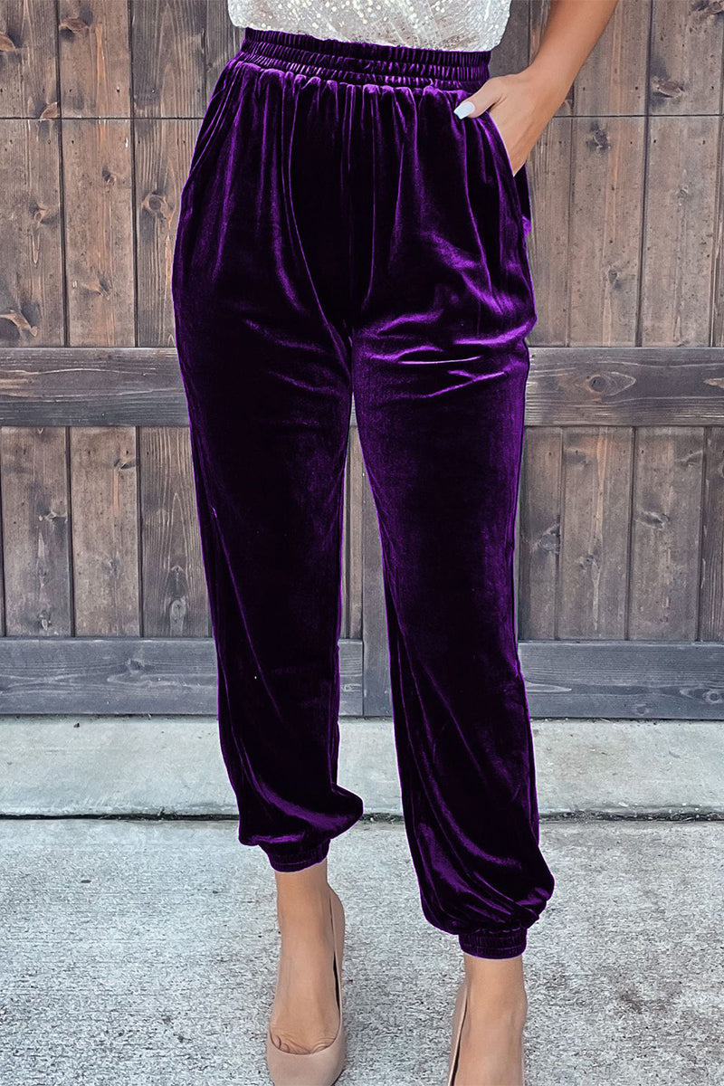 Casual street unifarbene gerade Hose (7 Farben)
